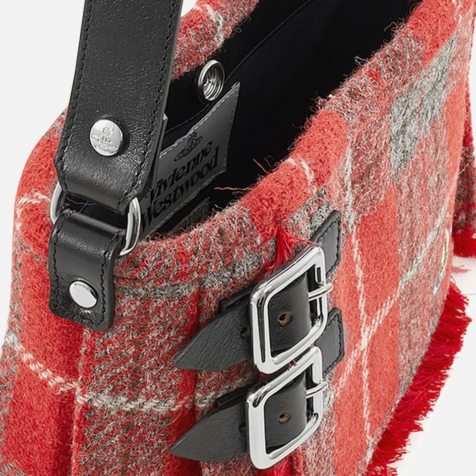 Vivienne Westwood Heather Tartan Wool Kilt Bag