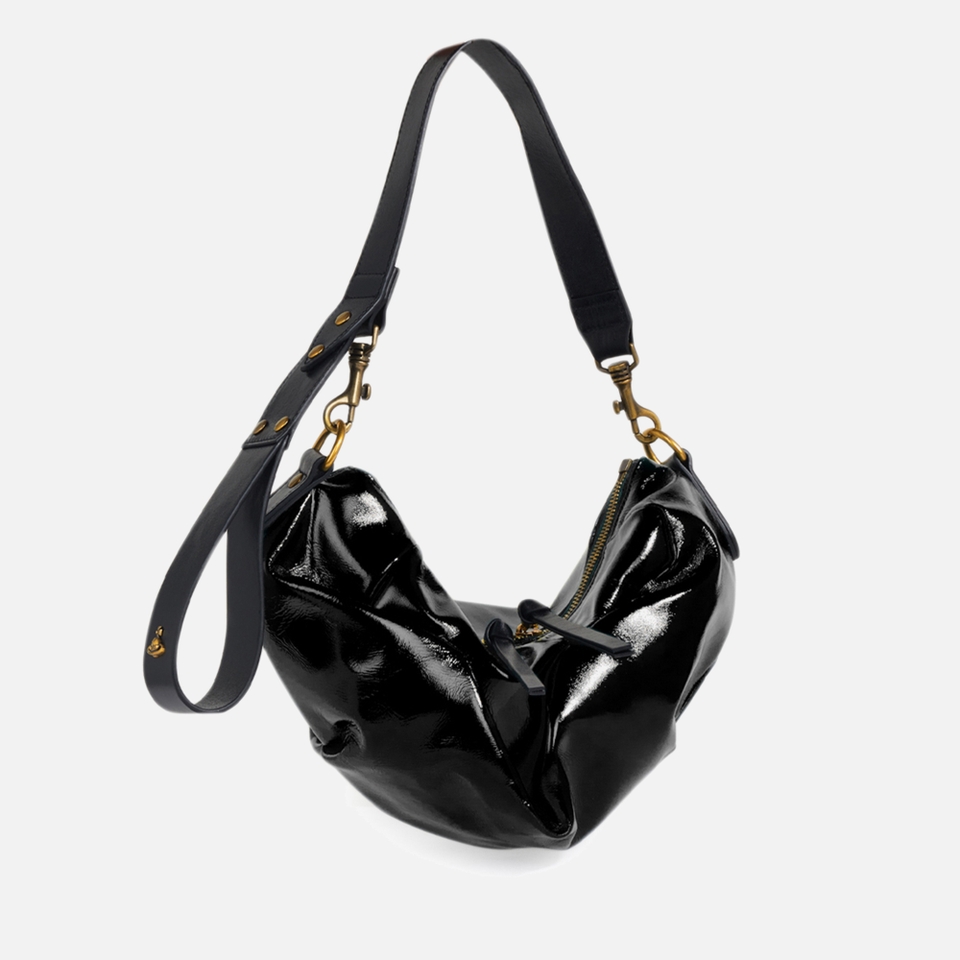 Vivienne Westwood Agnes Patent Leather Small Shoulder Bag