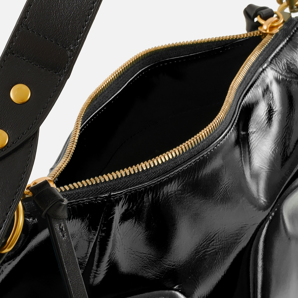 Vivienne Westwood Agnes Patent Leather Small Shoulder Bag