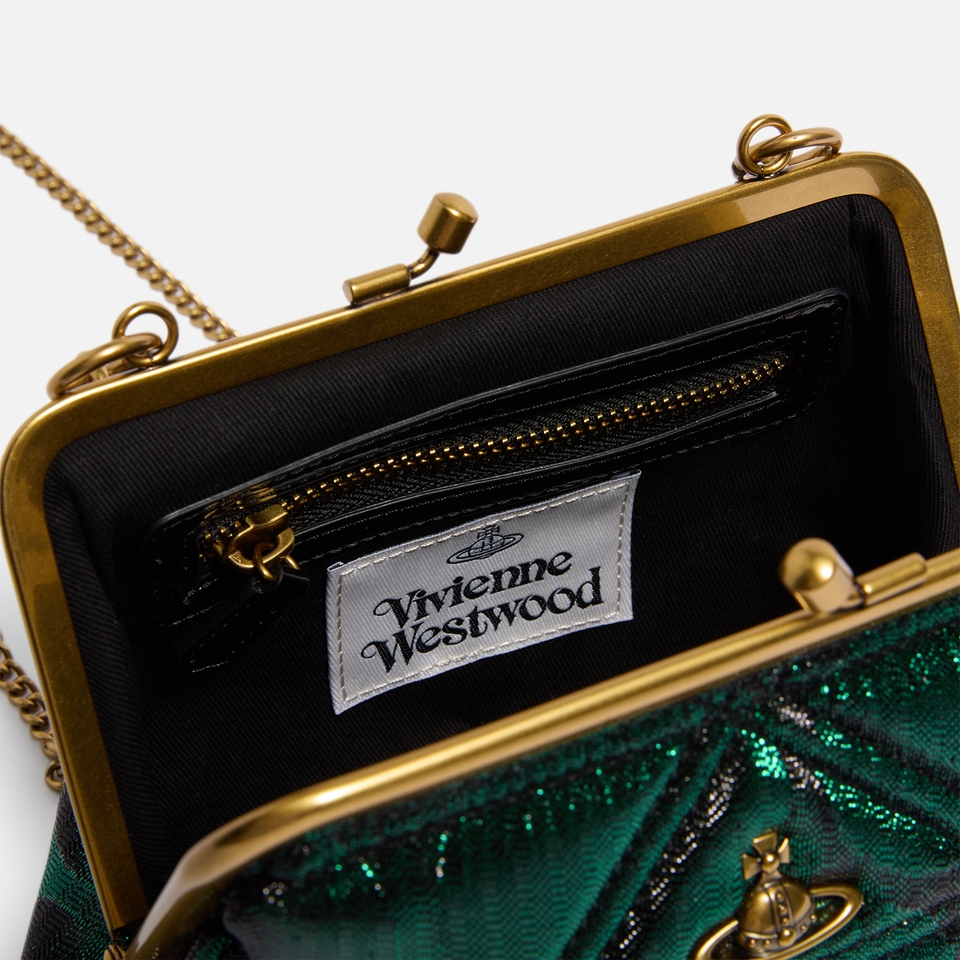 Vivienne Westwood Granny Lurex Frame Purse