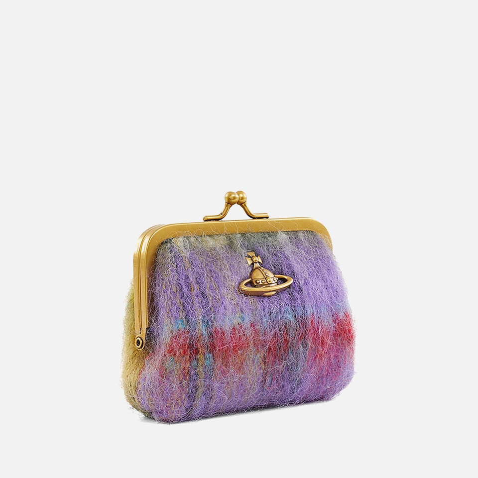 Vivienne Westwood Wool-Blend Frame Coin Purse
