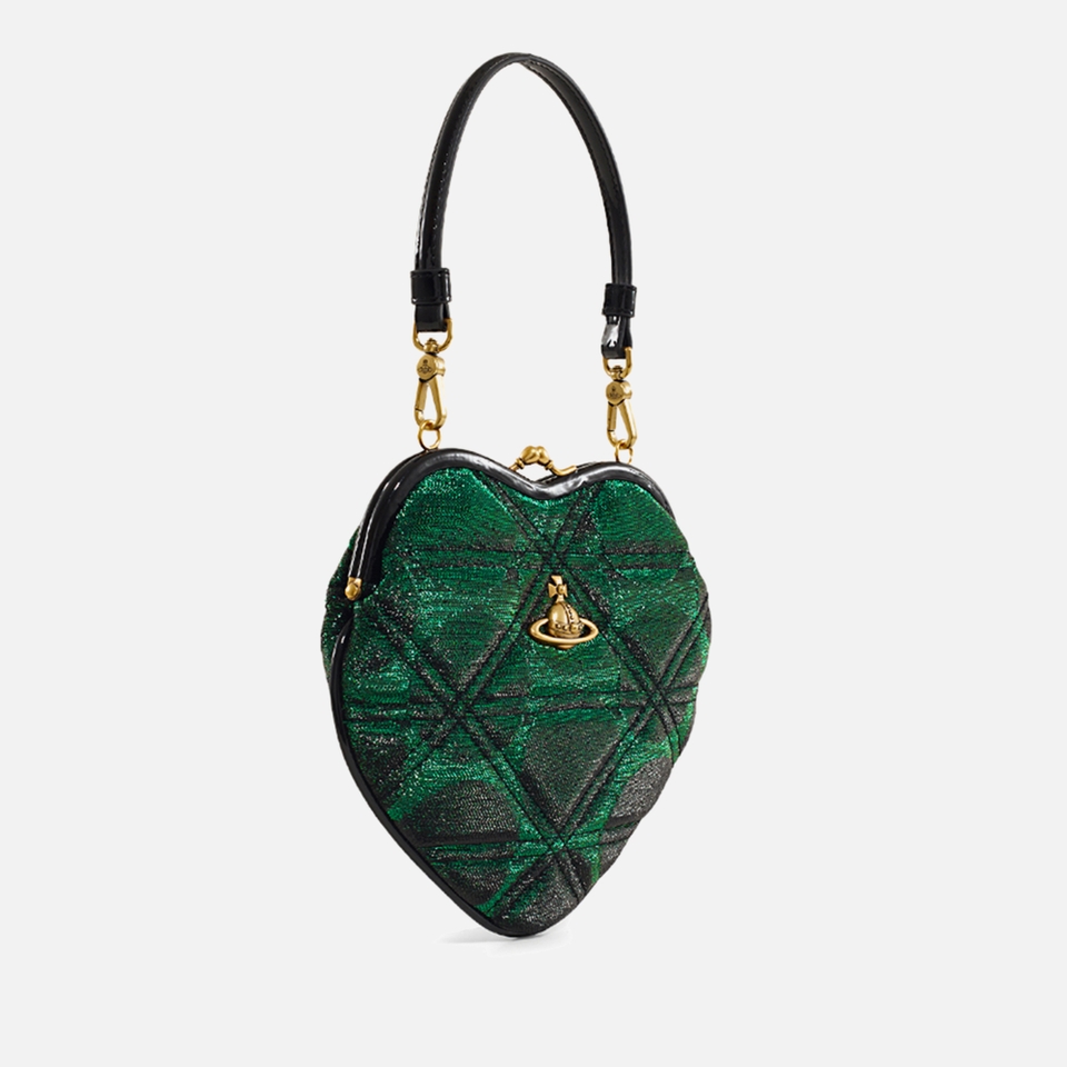 Vivienne Westwood Belle Woven Heart Frame Purse