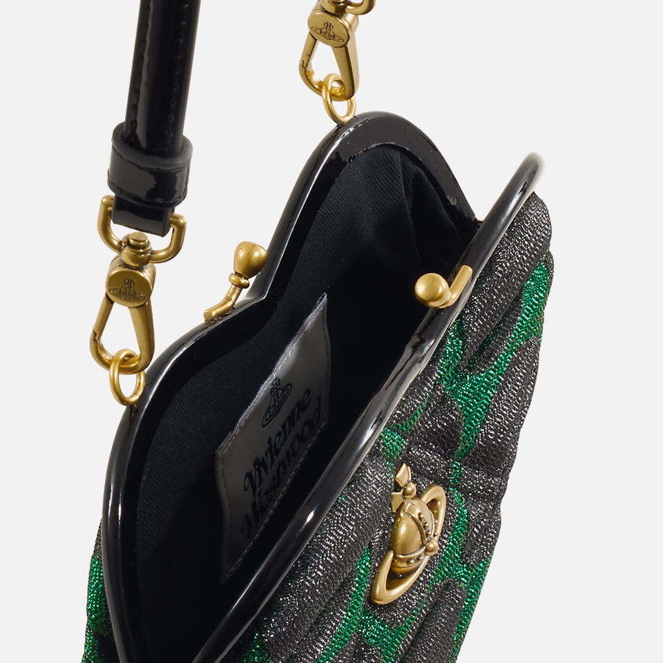 Vivienne Westwood Belle Woven Heart Frame Purse