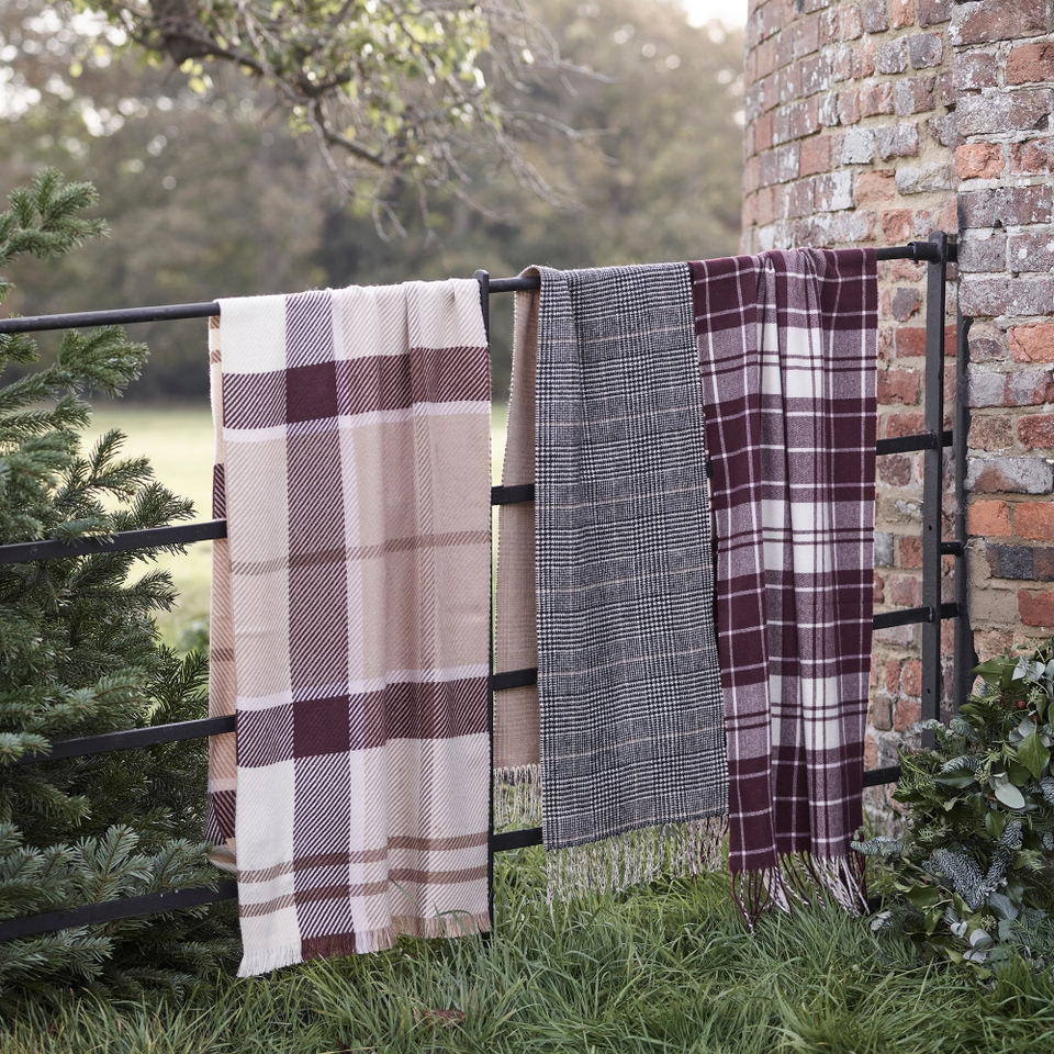 Barbour Blair Tartan Jacquard Knit Scarf