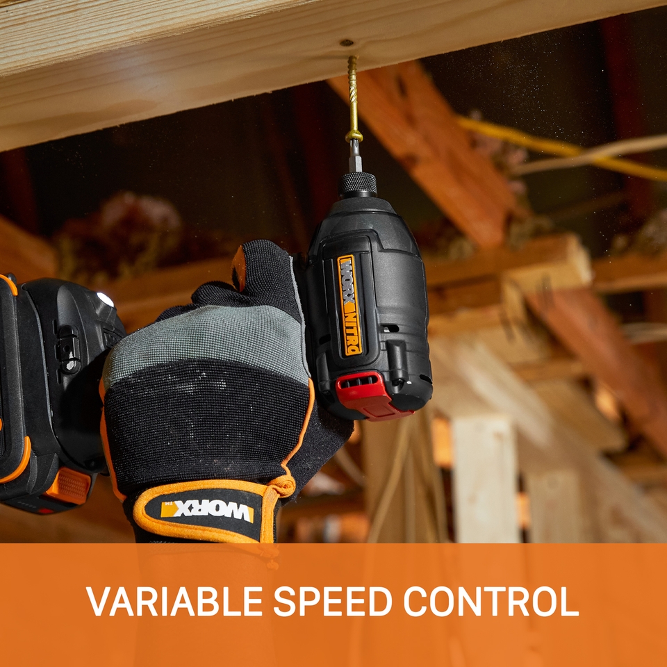 Worx WX265.9 Cordless Brushless Impact Driver Battery not included Homebase