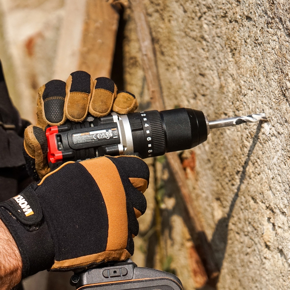 Worx WX355.1 20v Cordless Brushless Combi Drill with x1 2.0Ah Battery Homebase
