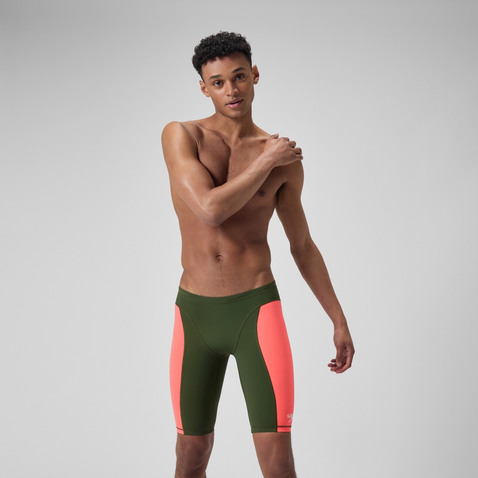 Men's Solid Vanquisher Jammer Green/Pink