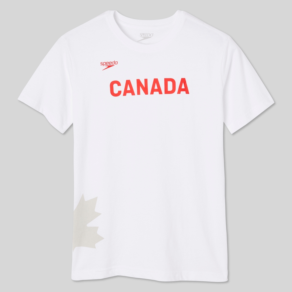 Unisex Canada Team Short Sleeve Crewneck Tee White