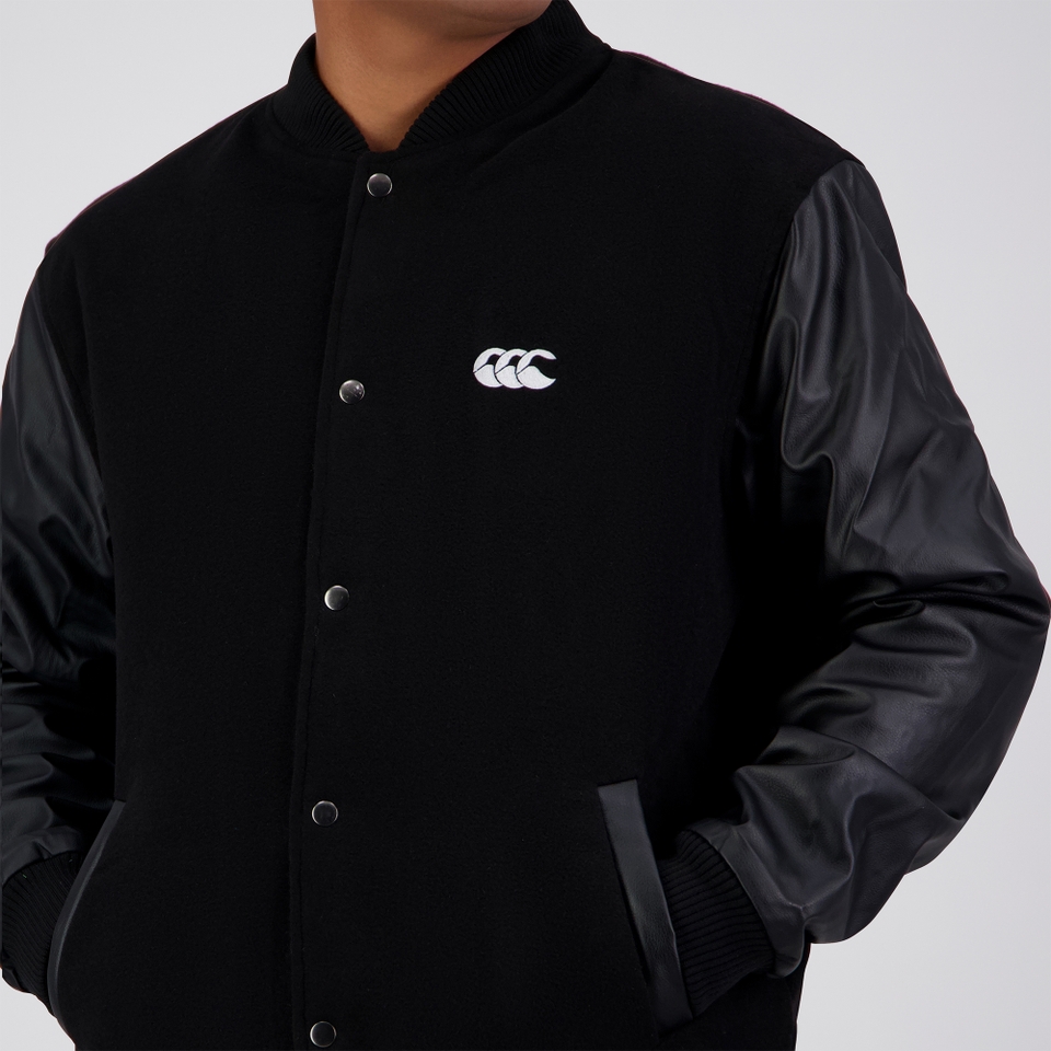 ADULT CCC LETTERMAN JACKET BLACK