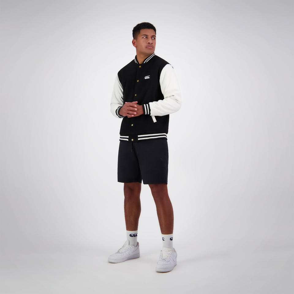 ADULT CCC LETTERMAN JACKET BLACK & WHITE
