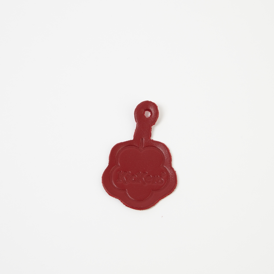 Unisex Leather Fleurette Red