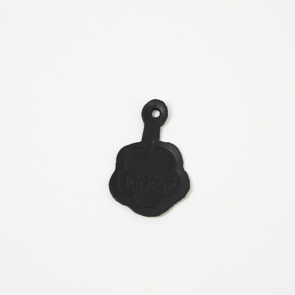 Unisex Leather Fleurette Black