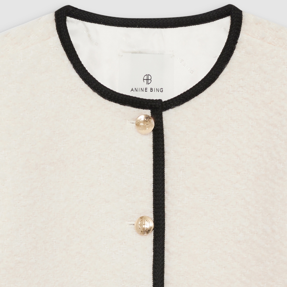 Anine Bing Logan Boucle ウールジャケット Ivory Logan Jacket | Anine Bing