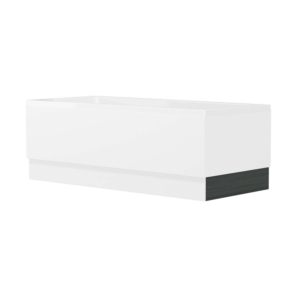 Lindo Bath End Plinth, 800mm - Linear Anthracite