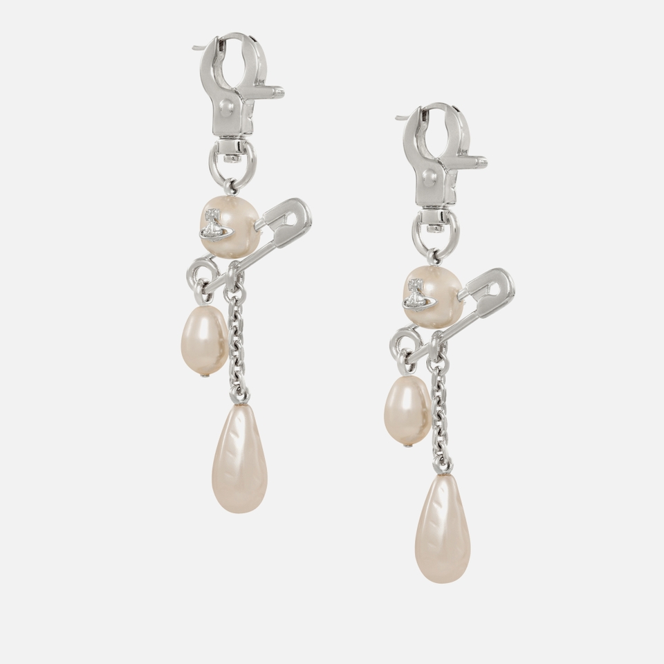 Vivienne Westwood Claude Silver-Plated Long Earrings