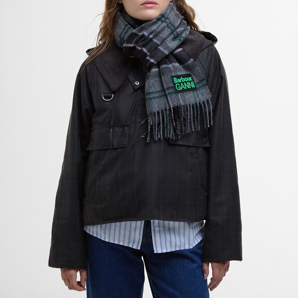 Barbour x GANNI Lamsbwool Tartan Scarf
