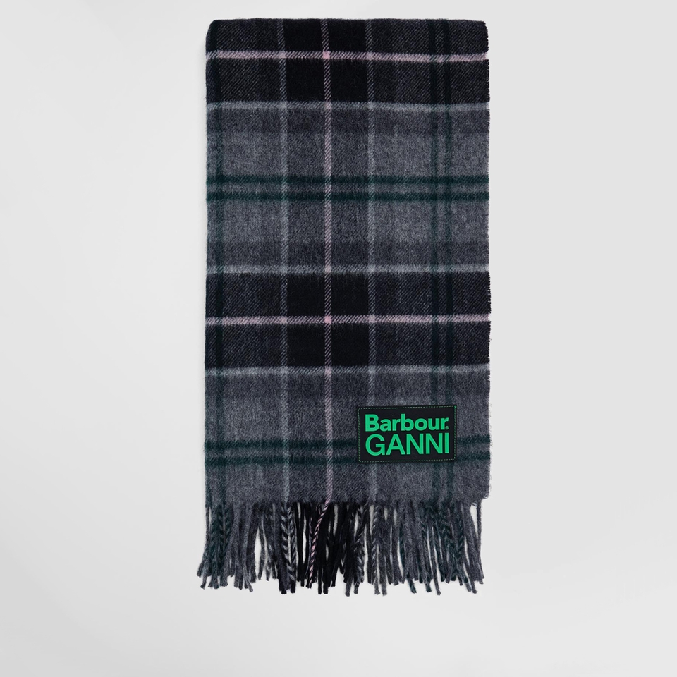 Barbour x GANNI Lamsbwool Tartan Scarf