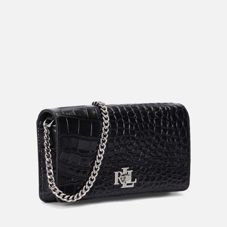 Lauren Ralph Lauren Turnlock Leather Phone Tech Case