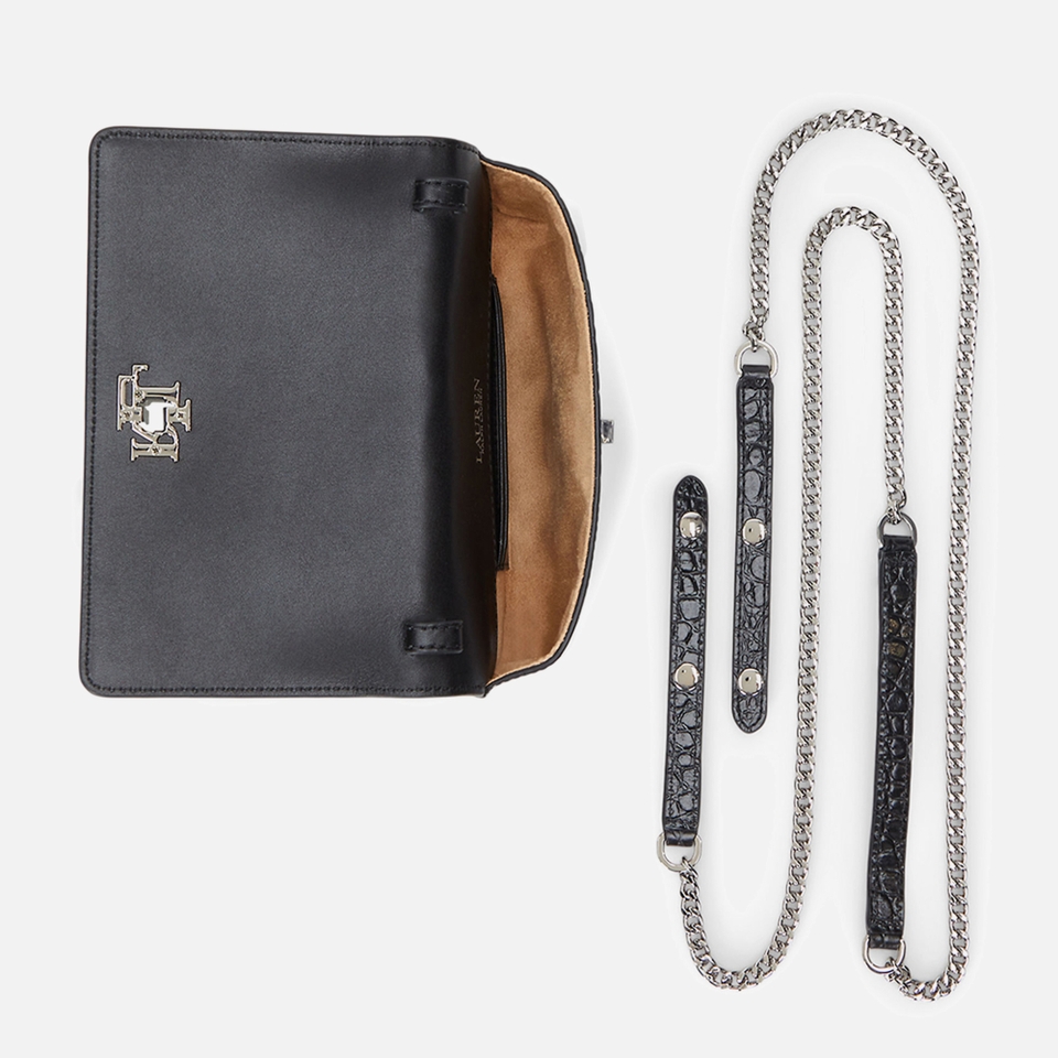 Lauren Ralph Lauren Turnlock Leather Phone Tech Case