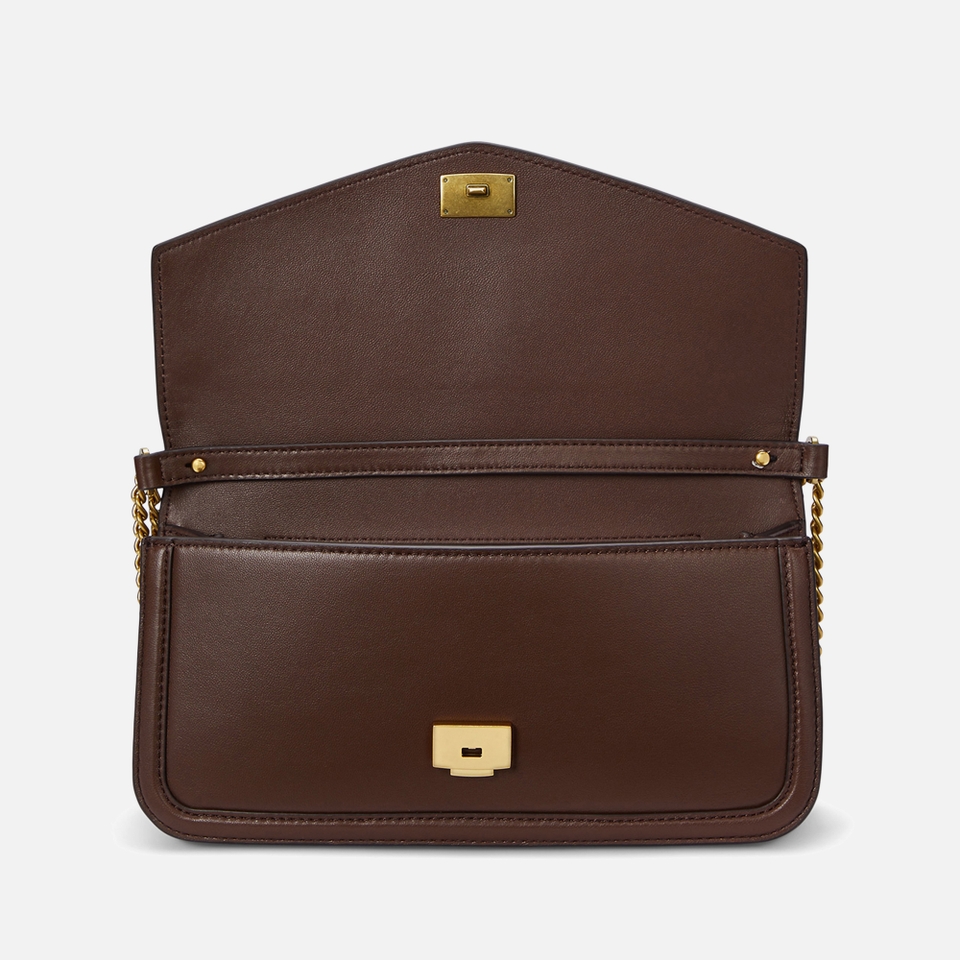 Lauren Ralph Lauren Sawyer Medium Nappa Leather Shoulder Bag