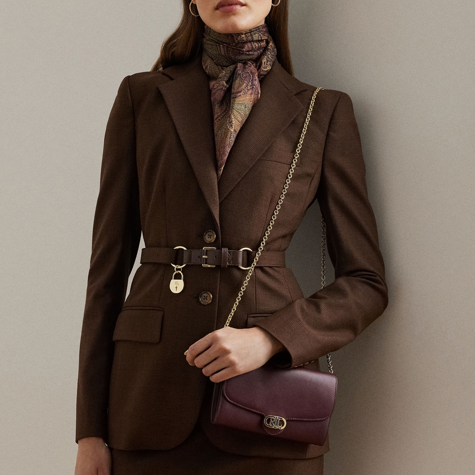 Lauren Ralph Lauren Adair Small 20 Leather Crossbody Bag