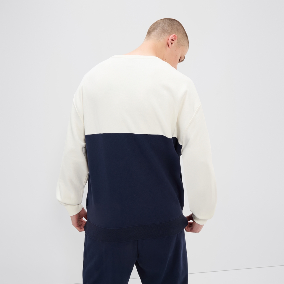 Sweatshirt Andora für Herren Cremeweiß/Marineblau