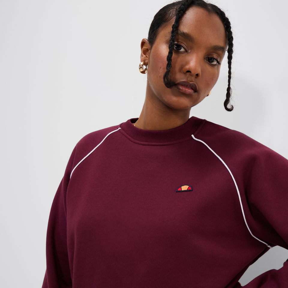 Sweatshirt Serre für Damen Burgunderrot