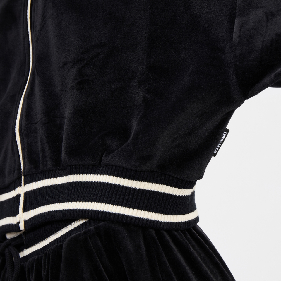 Women's Bloom Cropped Track Top Black