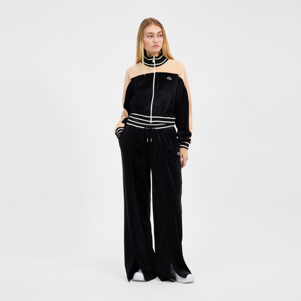 Women's Bloom Cropped Track Top Black