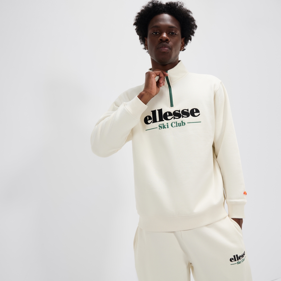 Men's Baleor 1/4 Zip Top Off White