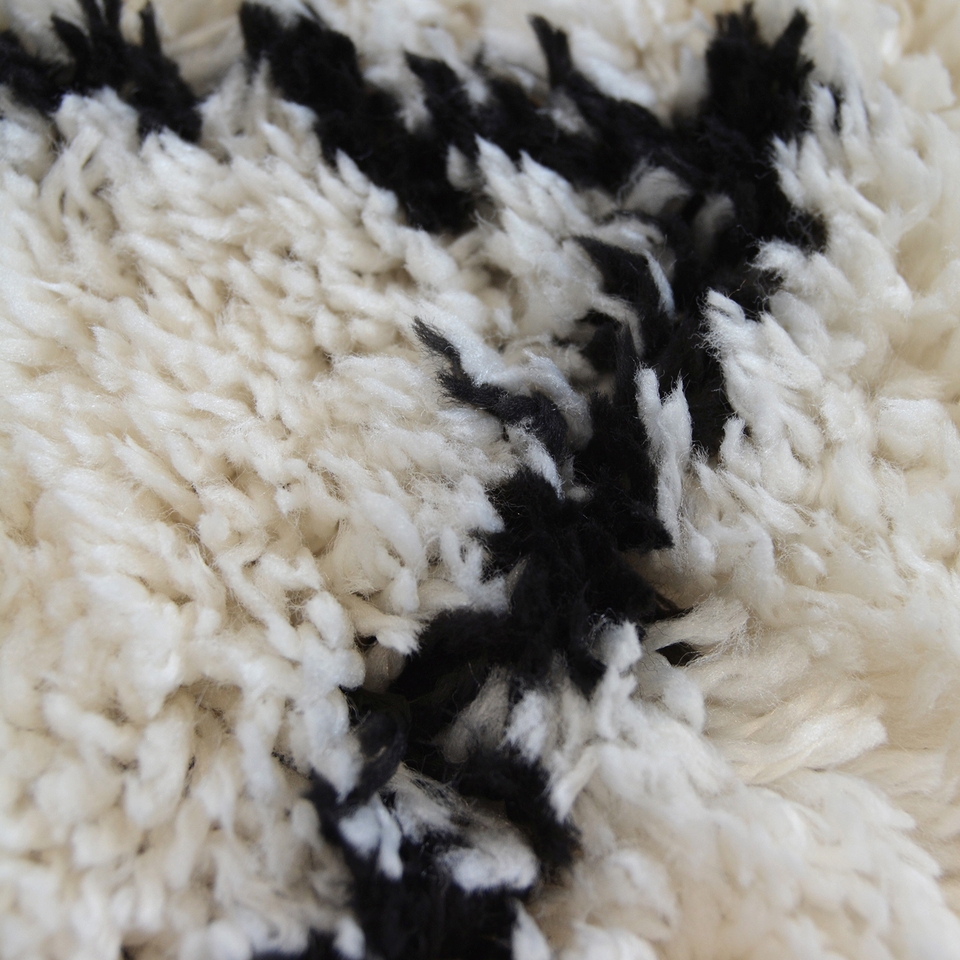 Snug ZigZag Round Rug 100cm Homebase