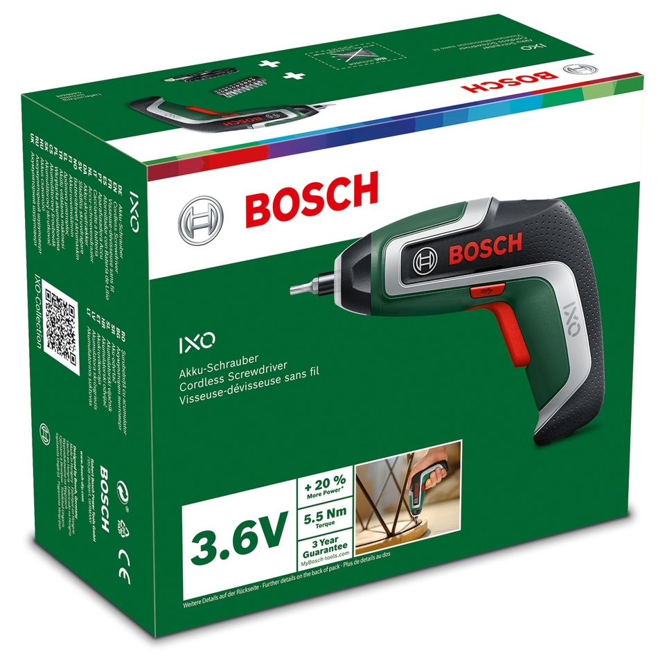 Bosch IXO 7 3.6V Cordless Screwdriver Homebase