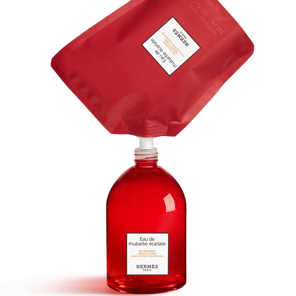 Hermès Eau De Rhubarbe Écarlate Hand and Body Cleans Gel