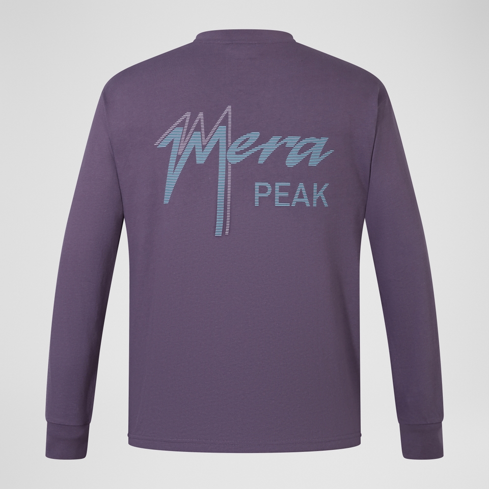 Unisex Mera Peak Long Sleeve T-Shirt - Lila