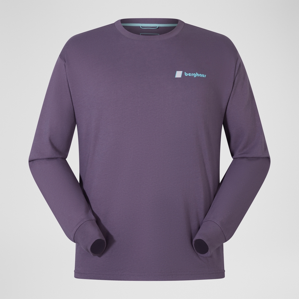 Unisex Mera Peak Long Sleeve T-Shirt - Lila