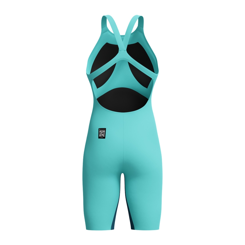 Genouillère à dos ouvert Fastskin LZR Pure Valor 2.0 pour femmes, verre arctique