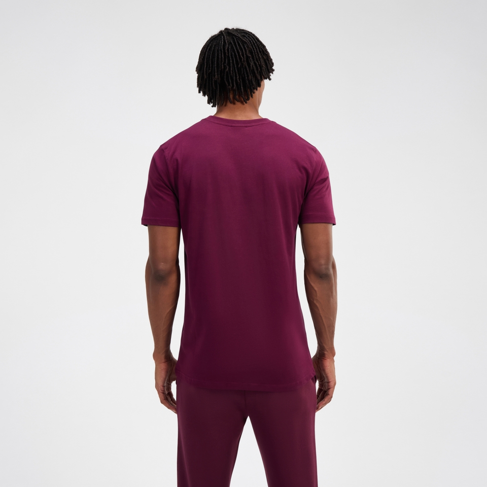 T-Shirt Ollio für Herren Burgunderrot