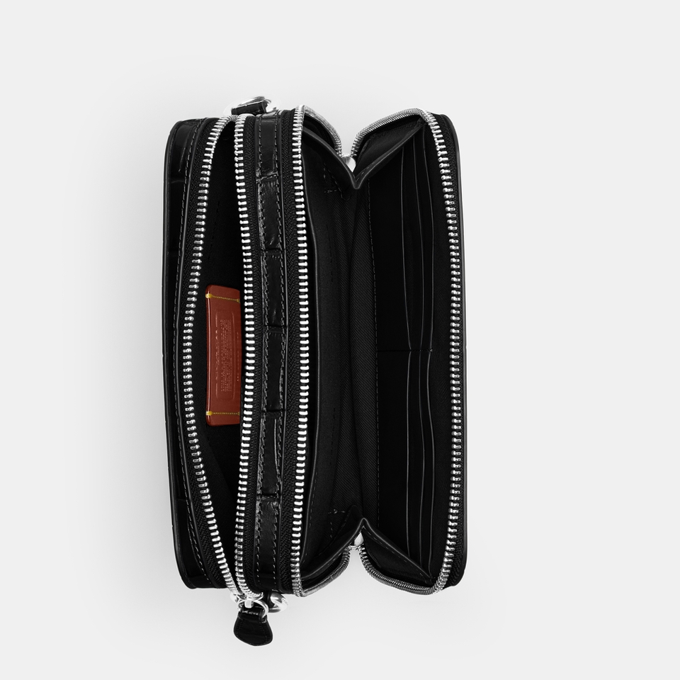 Coach Charter 19 Croc-Effect Leather Crossbody Bag