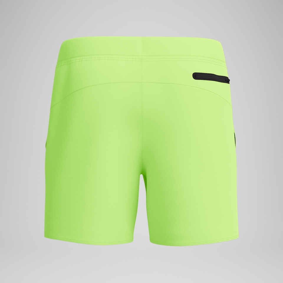 Short de bain uni Lookout 40 cm, hommes, jaune