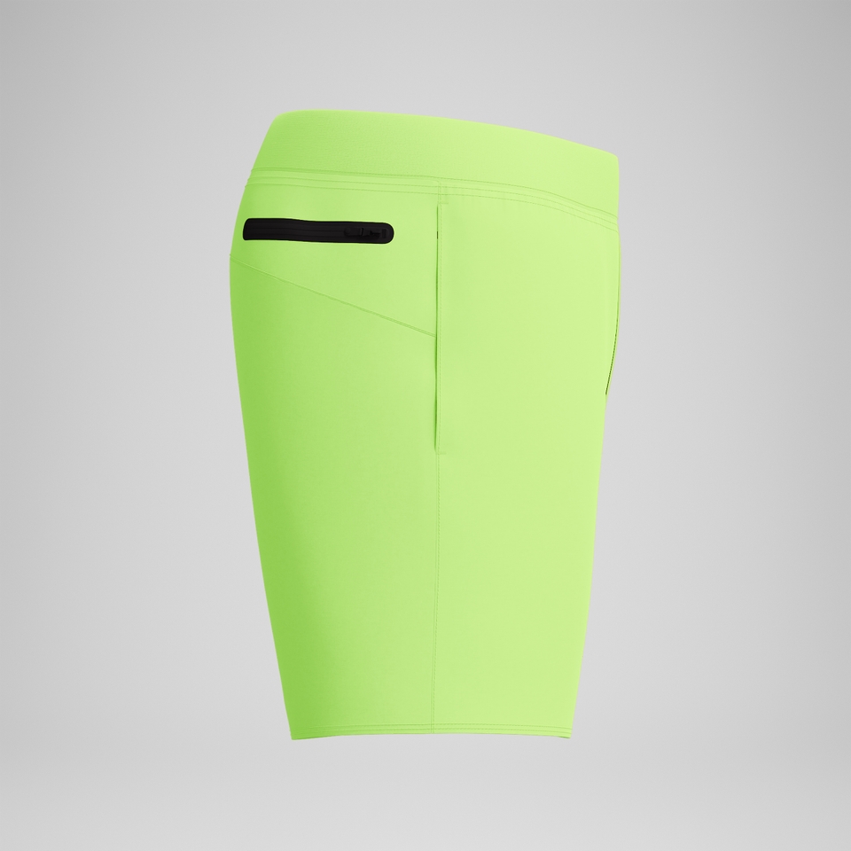 Short de bain uni Lookout 40 cm, hommes, jaune