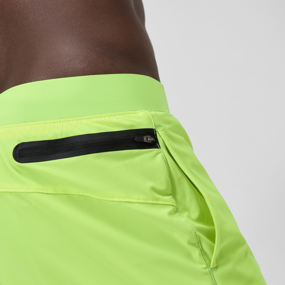 Short de bain uni Lookout 40 cm, hommes, jaune