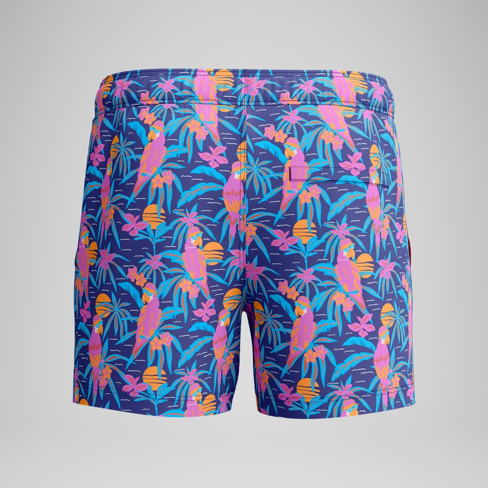 Redondo Edge Bedruckte Badeshorts 35 cm Blau/Pink für Herren