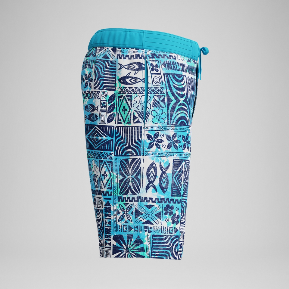 Bondi Bedruckte Badeshorts 50 cm Blau für Herren
