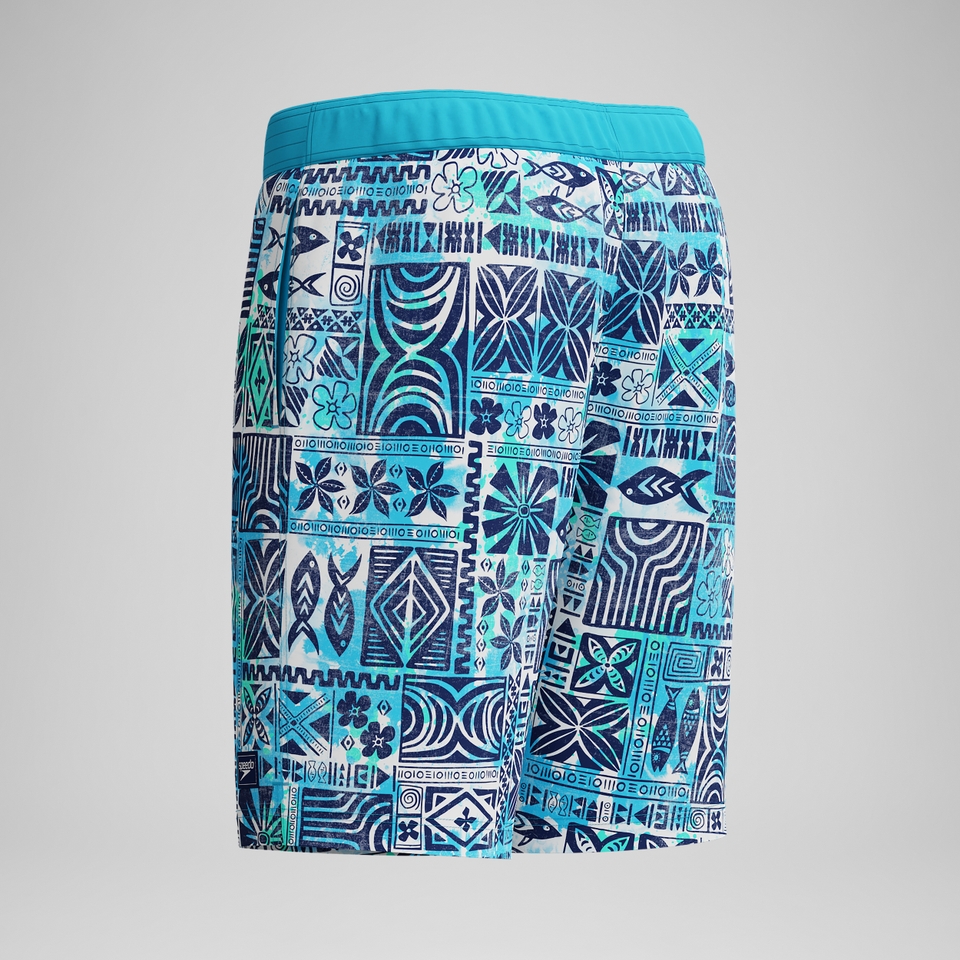 Bondi Bedruckte Badeshorts 50 cm Blau für Herren