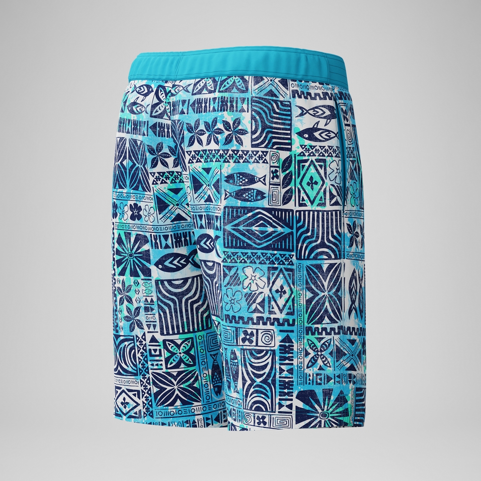 Bondi Bedruckte Badeshorts 50 cm Blau für Herren