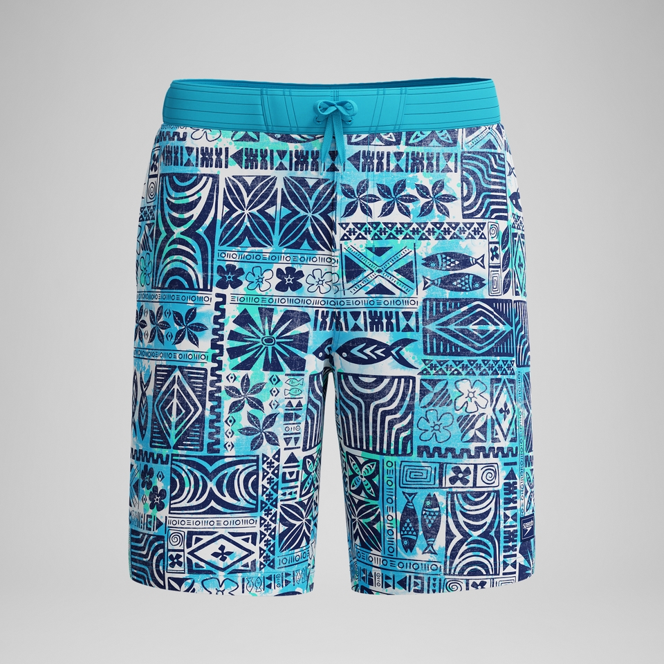 Short de bain Bondi imprimé 50 cm, hommes, bleu