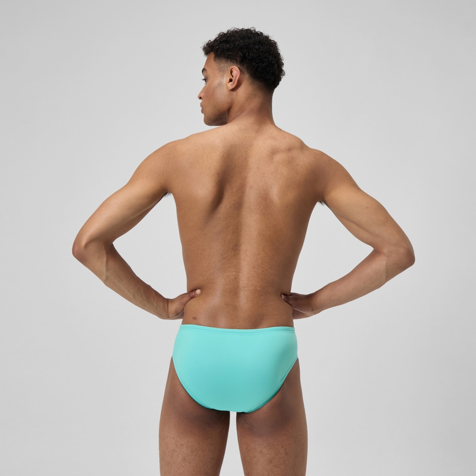 Men's Solid One Brief Turquoise