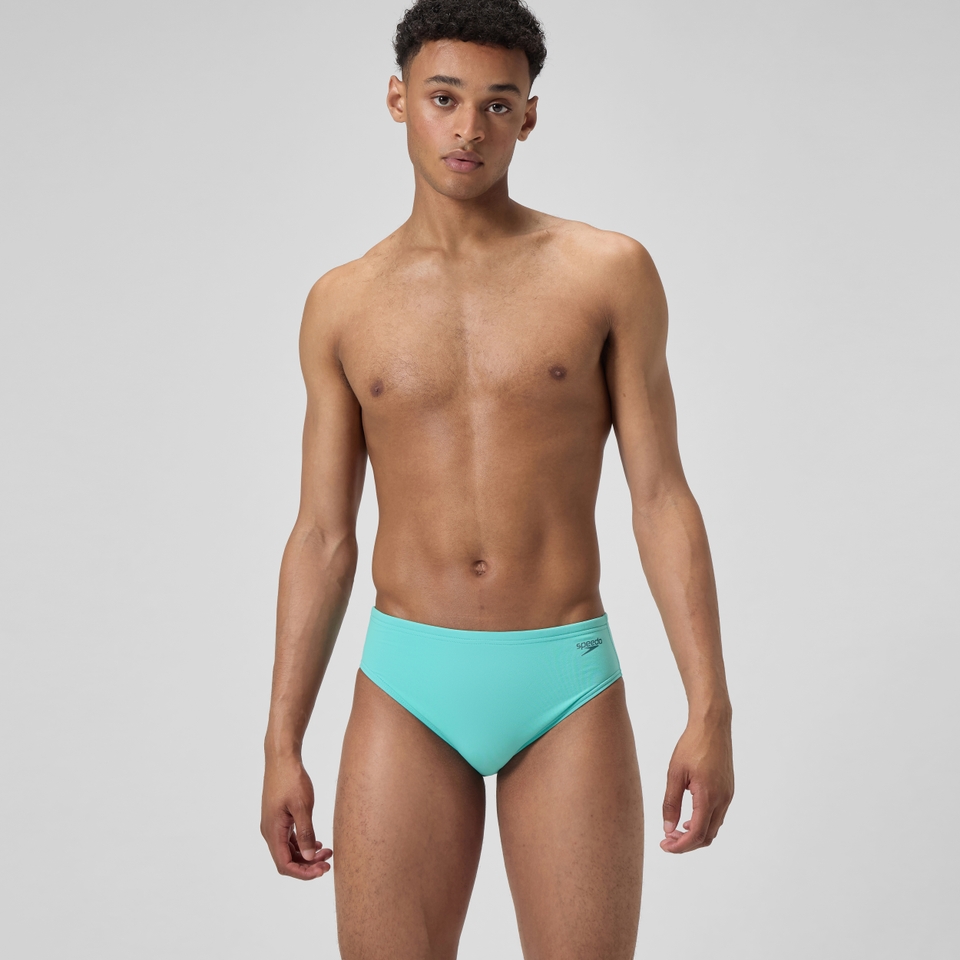 Men's Solid One Brief Turquoise