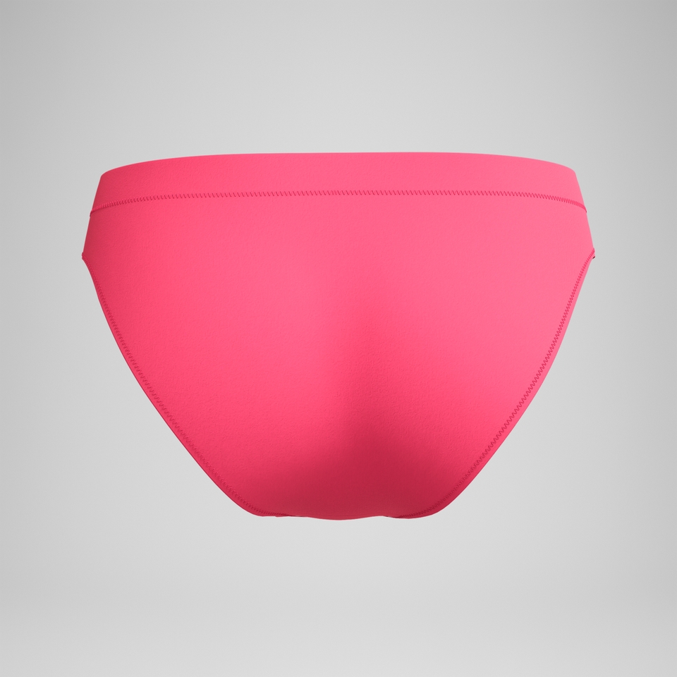 Einfarbige klassische Bikinihose Rosa für Damen