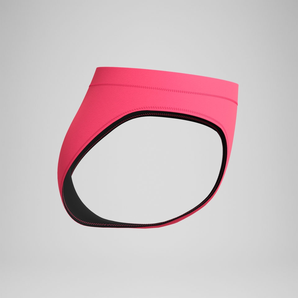 Einfarbige klassische Bikinihose Rosa für Damen